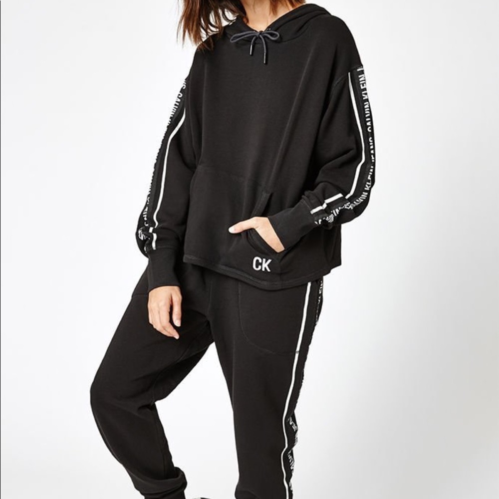 Calvin Klein Logo Taped Hoodie